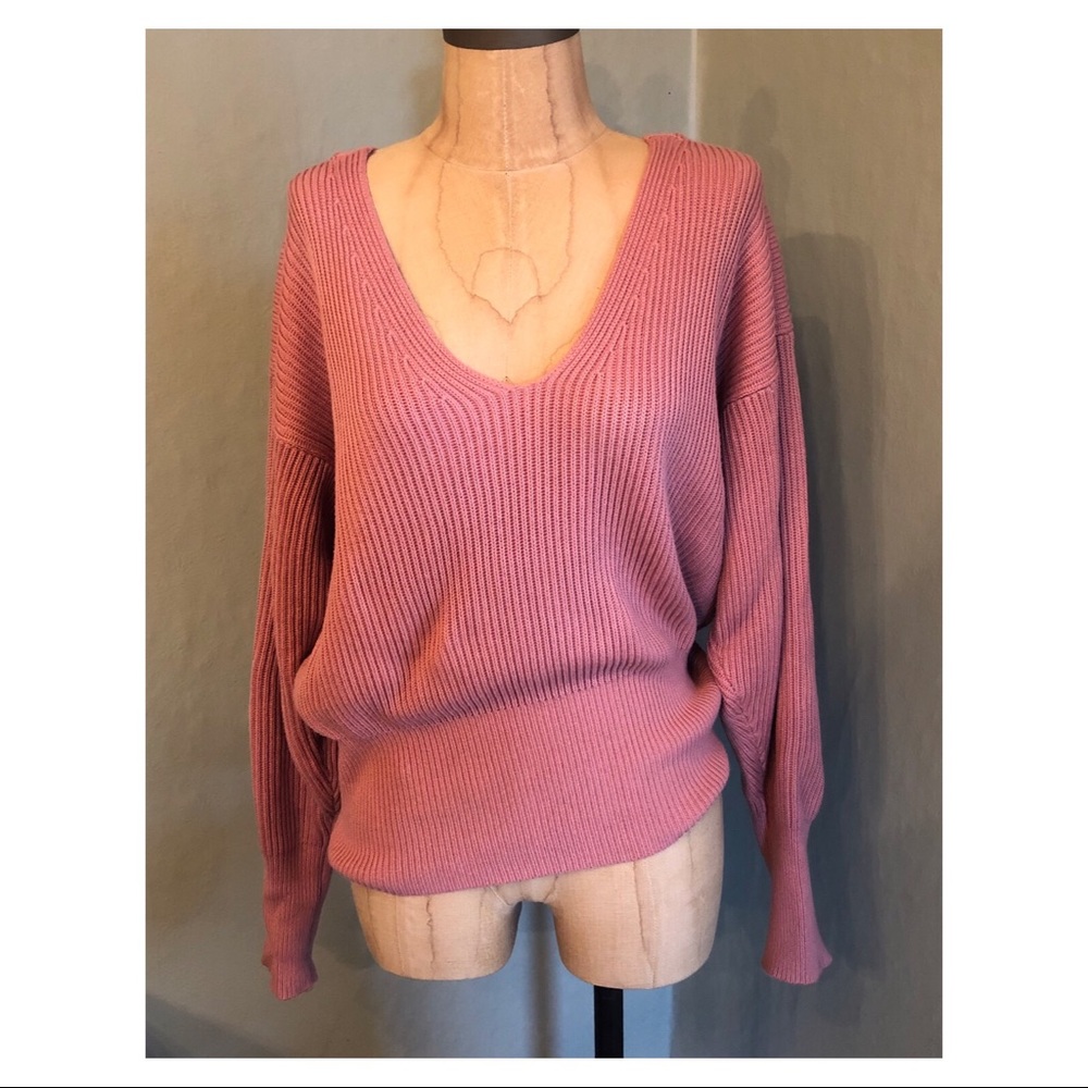 Free People Allure Pullover Sweater - Dusty Pink - Picture 2 of 8